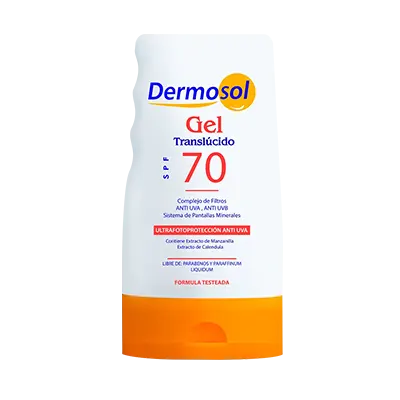 Sunblock: factor 70 or more